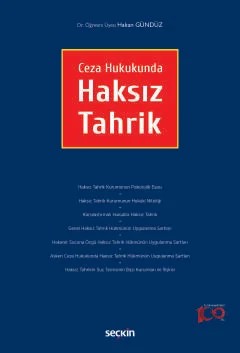Ceza HukukundaHaksız Tahrik – Hakan Gündüz – Seçkin Yayıncılık kitap kapağı