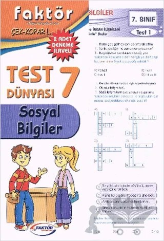 Faktör 7. Sınıf Sosyal Bilgiler Test Dünyası – Kolektif – Faktör Yayınları kitap kapağı