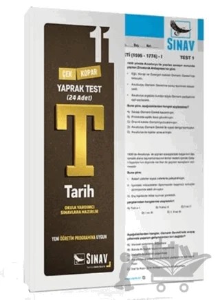11. Sınıf Tarih Yaprak Test – Kolektif – Sınav Yayınları kitap kapağı
