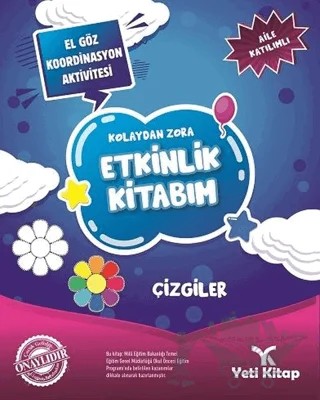 Kolaydan Zora Etkinlik Kitabım - Çizgiler – Feyyaz Ulaş – Yeti Kitap kitap kapağı