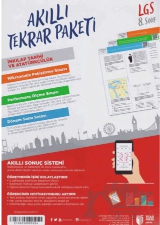 8. Sınıf LGS T.C İnkılap Tarihi Ve Atatürkçülük Akıllı Tekrar Paketleri – Kolektif – Teas Press kitap kapağı