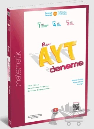 2026 AYT 8’li Matematik Deneme – Mehmet Kıvrak, Rıdvan Çelebi, Resul Emre Şit – Üç Dört Beş Yayınları kitap kapağı