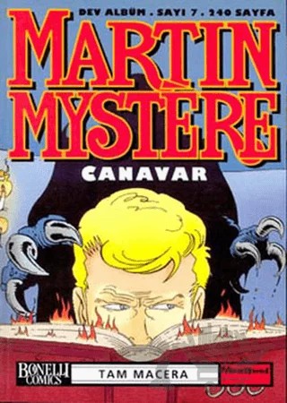 Martin Mystere Dev Albüm Sayı: 7 Canavar – Alfredo Castelli – Oğlak Yayıncılık kitap kapağı