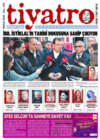 Tiyatro Gazetesi Sayı: 139 - Aralık 2022 – Tiyatro Gazetesi kitap kapağı