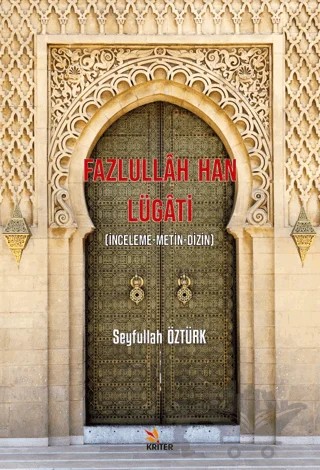 Fazlullah Han Lügati – Seyfullah Öztürk – Kriter Yayınları kitap kapağı