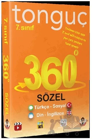 7. Sınıf 360 Soru Bankası Sözel – Kolektif – Tonguç Akademi kitap kapağı
