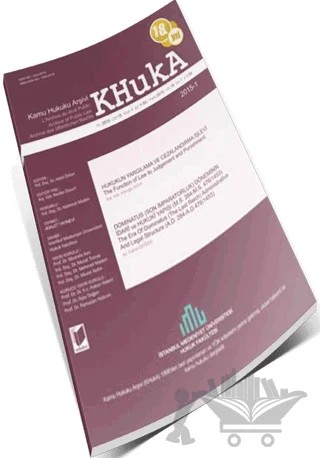 KHukA - Kamu Hukuku Arşivi Yıl:2015 Cilt:15 Sayı:1 – Adalet Yayınevi kitap kapağı