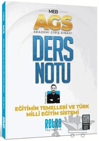 AGS Türk Milli Eğitim Sistemi ve Eğitimin Temelleri Ders Notu – Fatih Genç – Retro Yayıncılık kitap kapağı