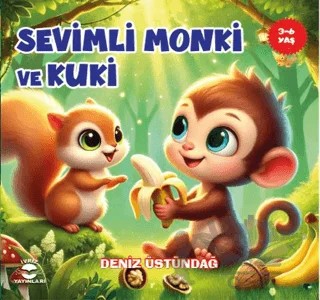 Sevimli Monki ve Kuki – Deniz Üstündağ – İvriz Yayınları kitap kapağı