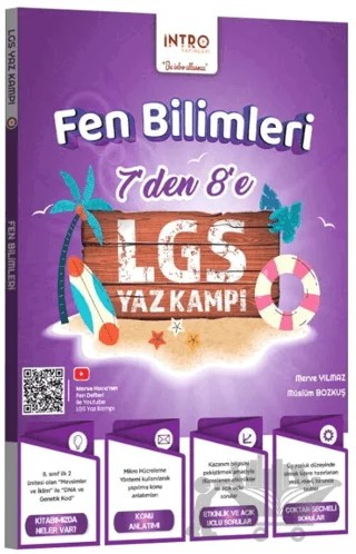 7 den 8 e LGS Fen Bilimleri Yaz Kampı – Kolektif – İntro Yayınları kitap kapağı