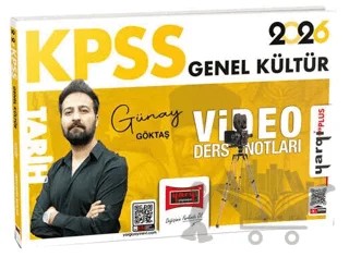 2026 KPSS Genel Kültür Tarih Video Ders Notları – Günay Göktaş – Yargı Yayınevi kitap kapağı