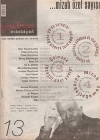 Yaba Edebiyat Dergisi Sayı: 13 – Yaba Dergisi Yayınları kitap kapağı