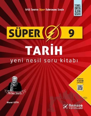 Süper 9 Tarih Yeni Nesil Soru Kitabı – Kolektif – Armada Yayınları kitap kapağı