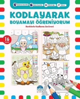 Kodlayarak Boyamayı Öğreniyorum 2 – Kerem Altındağ – Martı Çocuk Yayınları kitap kapağı