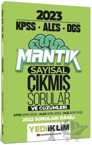 2023 KPSS ALES DGS Sayısal Mantık Tamamı Çözümlü Çıkmış Sorular – Kolektif – Yediiklim Yayınları kitap kapağı