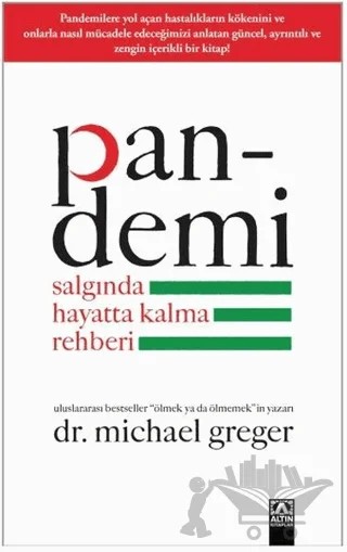 Pandemi - Salgında Hayatta Kalma Rehberi – Michael Greger – Altın Kitaplar kitap kapağı
