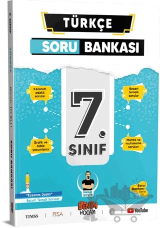 7. Sınıf Türkçe Soru Bankası – Haluk Seyit – Benim Hocam Yayınları kitap kapağı