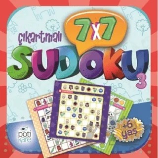7x7 Çıkartmalı Sudoku (3) – Kolektif – Pötikare Yayıncılık kitap kapağı