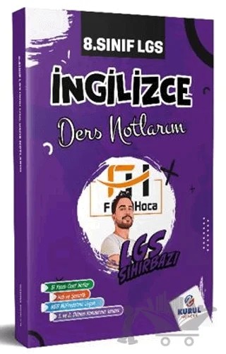 LGS Sihirbazı 8.Sınıf İngilizce Ders Notlarım – Kollektif – Kurul Yayıncılık kitap kapağı