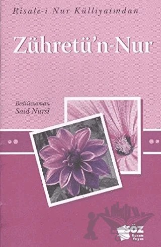 Zühretü'n-Nur – Bediüzzaman Said-i Nursi – Söz Basım Yayın kitap kapağı