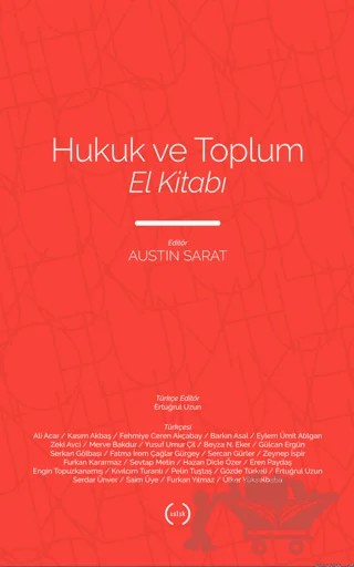 Hukuk ve Toplum El Kitabı – Austin Sarat – Islık Yayınları kitap kapağı