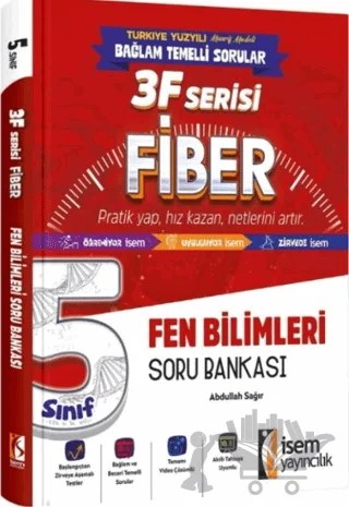 5. Sınıf Fen Bilimleri 3F Fiber Soru Bankası – Abdullah Sağır – İSEM Yayıncılık kitap kapağı