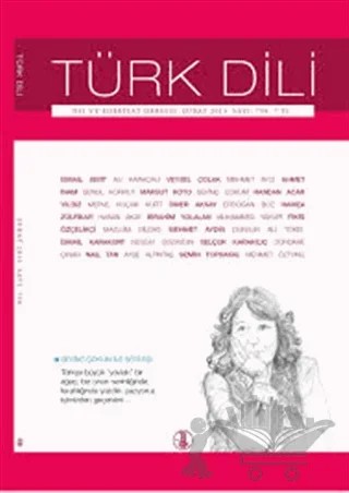 Türk Dili Dil ve Edebiyat Dergisi Sayı: 758 - Şubat 2015 – Türk Dil Kurumu Yayınları kitap kapağı