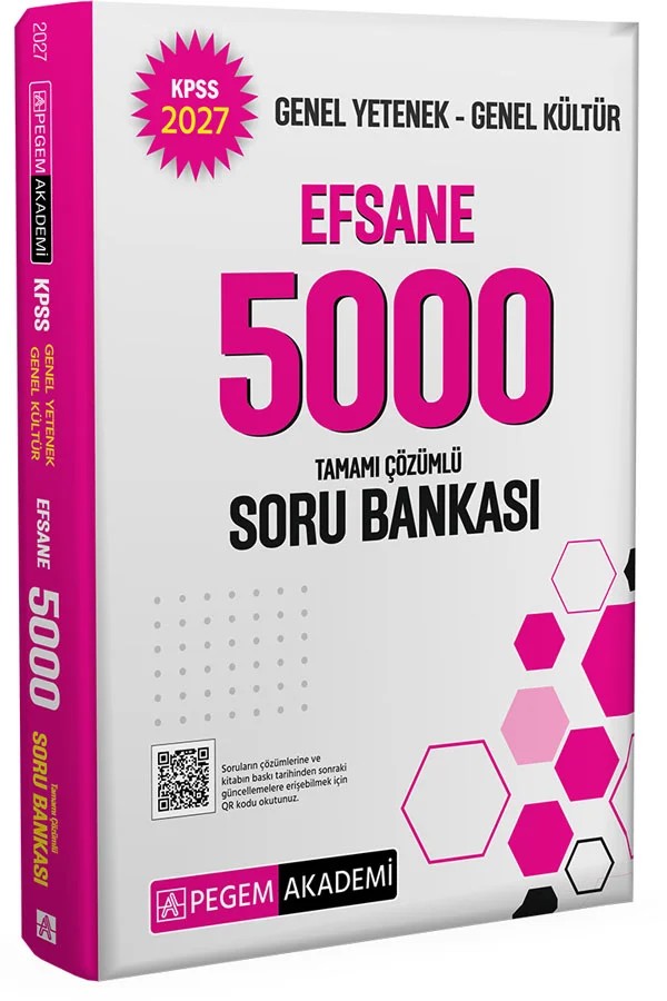 2027 KPSS Genel Yetenek Genel Kültür Efsane 5000 Soru Bankası – Pegem Akademi Yayıncılık kitap kapağı