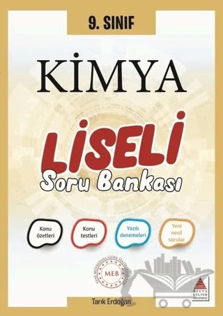 9. Sınıf Kimya Liseli Soru Bankası – Tarık Erdoğan – Delta Kültür Yayınevi kitap kapağı