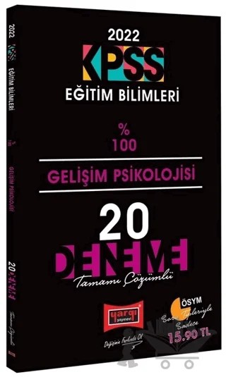 2022 KPSS Eğitim Bilimleri Gelişim Psikolojisi %100 20 Deneme Çözümlü – Kolektif – Yargı Yayınevi kitap kapağı