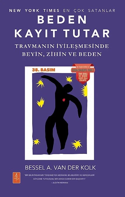 BEDEN KAYIT TUTAR - The Body Keeps the Score – Bessel A. van der Kolk – Nobel Yaşam kitap kapağı