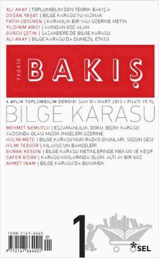 Teorik Bakış Sayı: 1 – Sel Yayıncılık kitap kapağı
