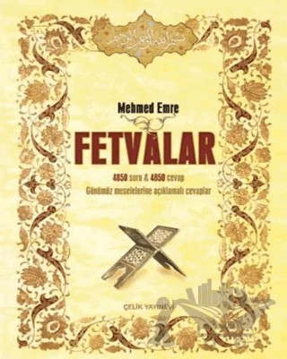 Fetvalar (Sorulu-Cevaplı) 2 Cilt Takım / Şamua – Mehmed Emre – Çelik Yayınevi kitap kapağı