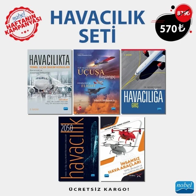 HAVACILIK SETİ – Levent Yiğittepe, Mustafa Taşyürek Haydar Ateş, Murat Düzgün Mehmet Çoban John D. Anderson, Jr. Muhittin Hasan Uncular – Haftanın Kampanyası kitap kapağı