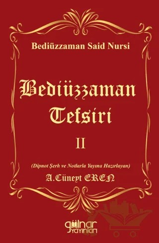 Bediüzzaman Tefsiri II – Bediüzzaman Said Nursi – Gülnar Yayınları kitap kapağı
