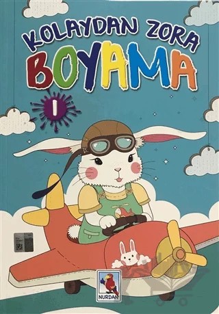 Kolaydan Zora Boyama 1 – Kolektif – Nurdan Yayınları kitap kapağı