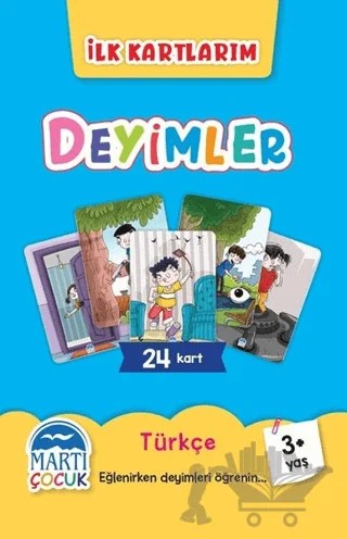 Deyimler - İlk Kartlarım – Kolektif – Martı Çocuk Yayınları kitap kapağı