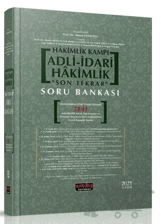 Hakimlik Kampı Adli-İdari Hakimlik Son Tekrar Soru Bankası – Kolektif – Savaş Yayınevi kitap kapağı
