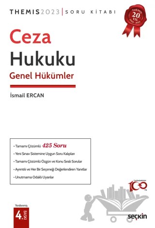 THEMIS - Ceza Hukuku Genel Hükümler Soru Kitabı – İsmail Ercan – Seçkin Yayıncılık kitap kapağı