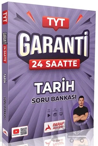 TYT 24 Saatte Garanti Tarih Soru Bankası – Sedat Tekin Tarih – Paraf Akademi kitap kapağı