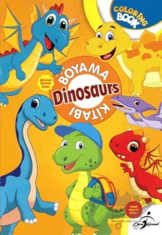 Boyama Kitabı - 4 Dinosaurs – Kolektif – Çocuk Gezegeni kitap kapağı