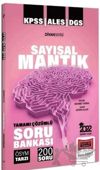2022 KPSS ALES DGS Divan Serisi Sayısal Mantık Tamamı Çözümlü Soru Bankası – Kübra Olcay – Yargı Yayınevi kitap kapağı