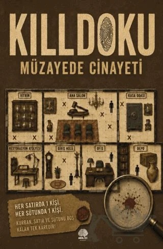 50 Cinayet Bulmacası Killdoku Müzayede Cinayeti – Kolektif – Akıl İzi Yayınları kitap kapağı