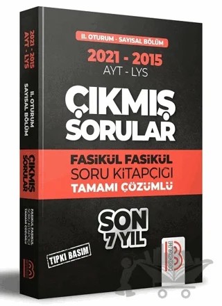 2015-2021 YKS 2. Oturum Sayısal Bölüm Son 7 Yıl Tıpkı Basım Fasikül Fasikül Çıkmış Sorular – Kolektif – Benim Hocam Yayınları kitap kapağı