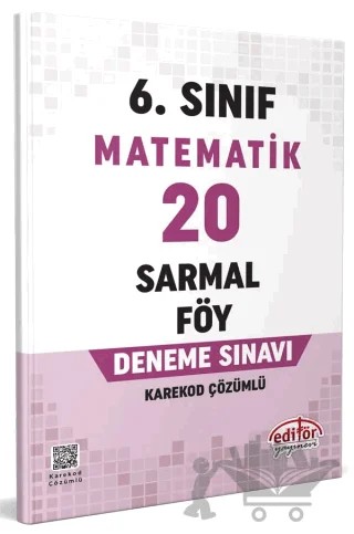 6. Sınıf Matematik 20 Sarmal Föy Deneme Sınavı – Kolektif – Editör Yayınevi kitap kapağı