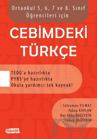 Cebimdeki Türkçe – Nur Seda Dağtekin, Süleyman Yılmaz, Yakup Dağtekin, Yakup Kaplan – Tebeşir Yayınları kitap kapağı