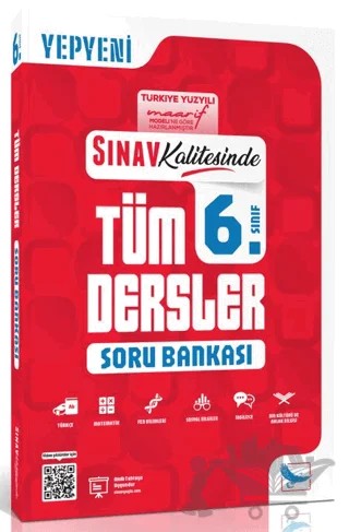 Sınav Kalitesinde 6. Sınıf Tüm Dersler Soru Bankası – Kolektif – Sınav Yayınları kitap kapağı