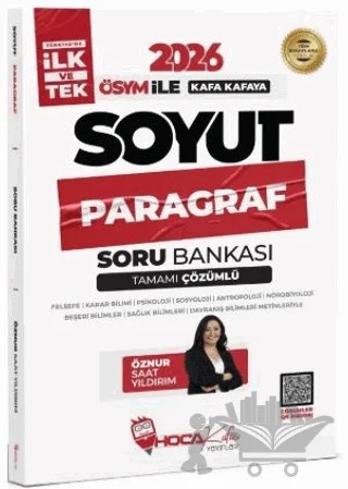 2026 KPSS TYT ALES DGS Soyut Paragraf Soru Bankası Çözümlü – Öznur Saat Yıldırım – Hoca Kafası Yayınları kitap kapağı