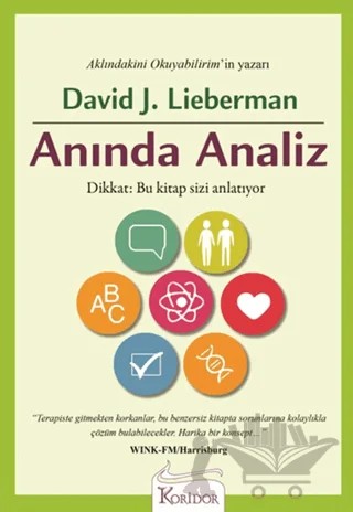 Anında Analiz – David J. Lieberman – Koridor Yayıncılık kitap kapağı