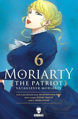 Moriarty the Patriot - Vatansever Moriarty 6 – Ryosuke Takeuchi – Kurukafa Yayınevi kitap kapağı